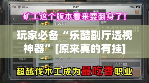 玩家必备“乐酷副厅透视神器”[原来真的有挂]