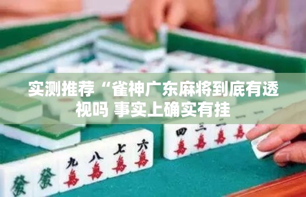 实测推荐“雀神广东麻将到底有透视吗 事实上确实有挂 实测推荐“雀神广东麻将到底有透视吗 事实上确实有挂