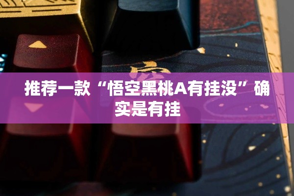 推荐一款“悟空黑桃A有挂没	”确实是有挂