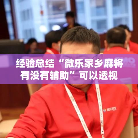 经验总结“微乐家乡麻将有没有辅助”可以透视