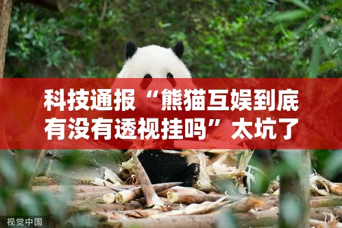 科技通报“熊猫互娱到底有没有透视挂吗”太坑了原来有挂
