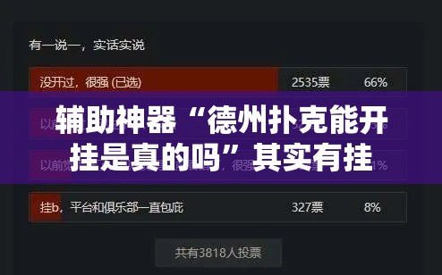 辅助神器“德州扑克能开挂是真的吗”其实有挂