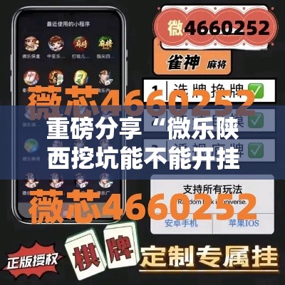 重磅分享“微乐陕西挖坑能不能开挂”用挂教程
