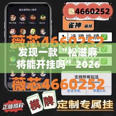 发现一款“松滋麻将能开挂吗”2026用挂
