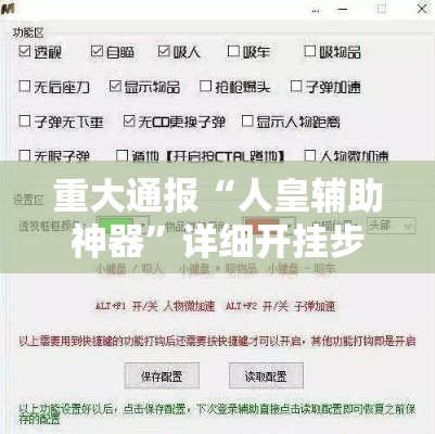 重大通报“人皇辅助神器”详细开挂步骤