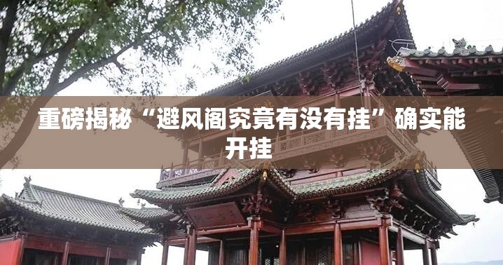 重磅揭秘“避风阁究竟有没有挂”确实能开挂 