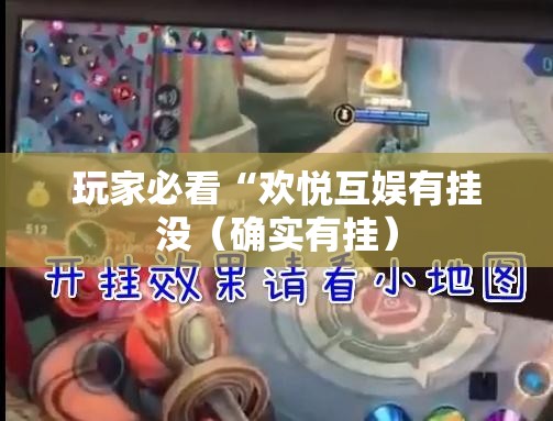 玩家必看“欢悦互娱有挂没（确实有挂）
