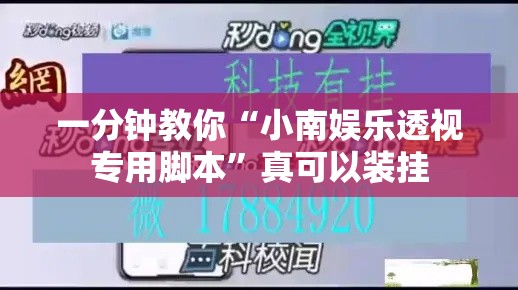 一分钟教你“小南娱乐透视专用脚本”真可以装挂