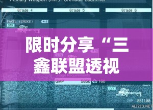 限时分享“三鑫联盟透视神器下载”开挂方法