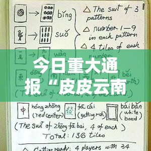 今日重大通报“皮皮云南麻将辅助挂	”开挂方法