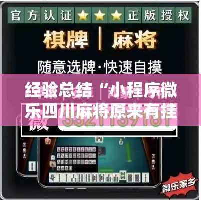 经验总结“小程序微乐四川麻将原来有挂”开挂教学