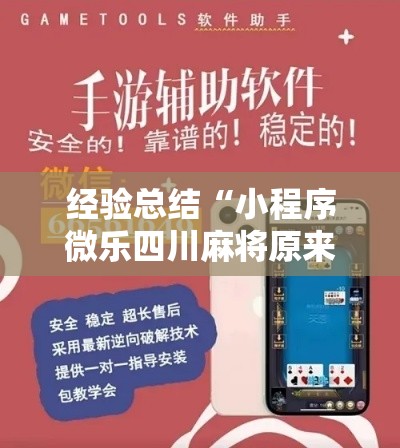 经验总结“小程序微乐四川麻将原来有挂”开挂教学
