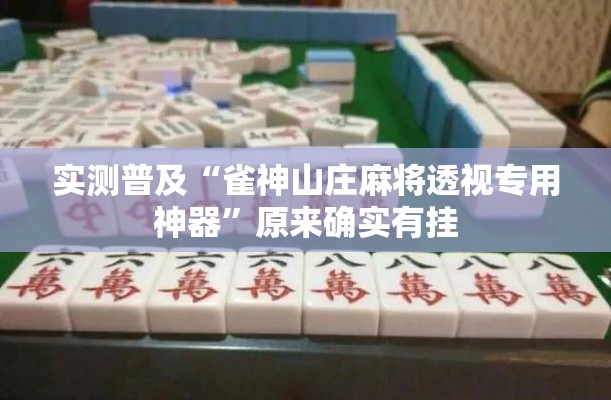 实测普及“雀神山庄麻将透视专用神器	”原来确实有挂