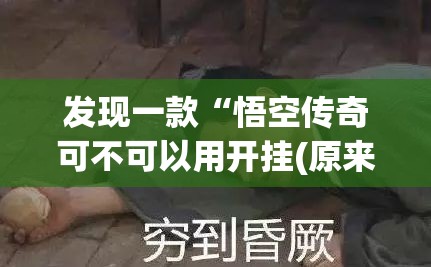 发现一款“悟空传奇可不可以用开挂(原来确实是有挂) 发现一款“悟空传奇可不可以用开挂(原来确实是有挂)