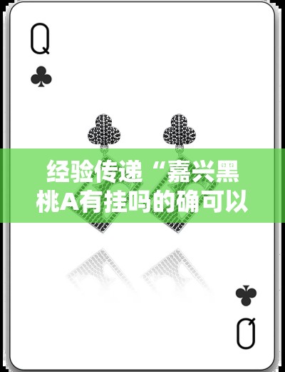 经验传递“嘉兴黑桃A有挂吗的确可以”事实上确实有挂
