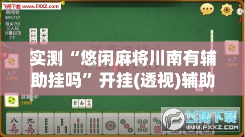 实测“悠闲麻将川南有辅助挂吗	”开挂(透视)辅助