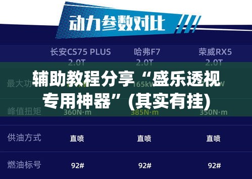 辅助教程分享“盛乐透视专用神器”(其实有挂)