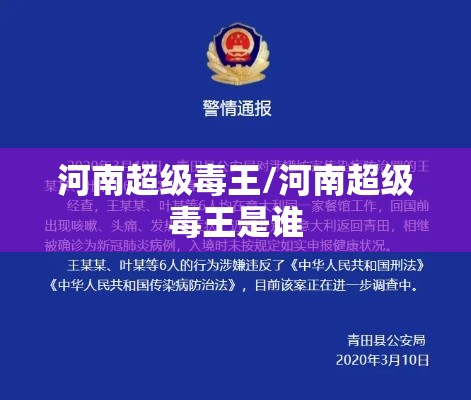 河南超级毒王/河南超级毒王是谁