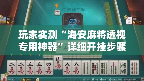 玩家实测“海安麻将透视专用神器”详细开挂步骤