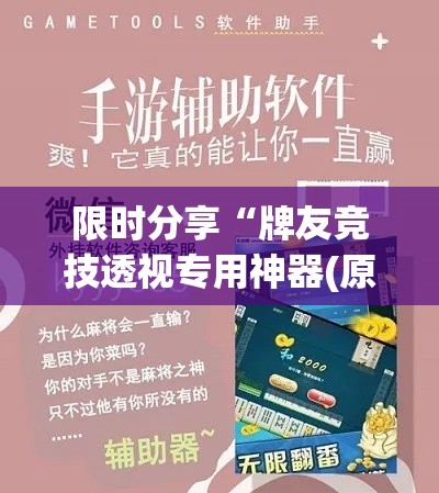 限时分享“牌友竞技透视专用神器(原来确实是有挂)