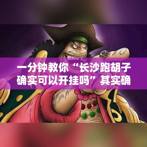 一分钟教你“长沙跑胡子确实可以开挂吗	”其实确实有挂