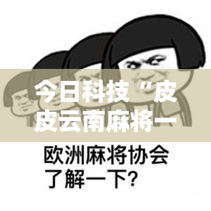 今日科技“皮皮云南麻将一直输怎么办	”原来确实有挂