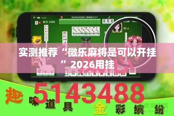 实测推荐“微乐麻将是可以开挂”2026用挂