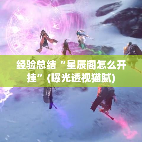 经验总结“星辰阁怎么开挂	”(曝光透视猫腻)