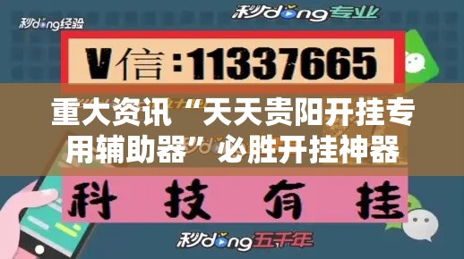 重大资讯“天天贵阳开挂专用辅助器	”必胜开挂神器