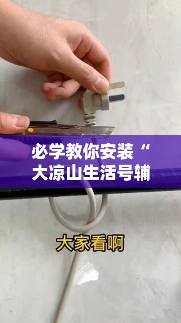 必学教你安装“大凉山生活号辅助器”太坑了真的有挂