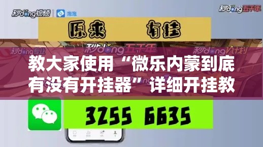 教大家使用“微乐内蒙到底有没有开挂器”详细开挂教程