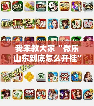 我来教大家“微乐山东到底怎么开挂	”确实能开挂 