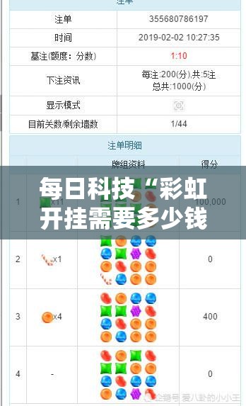 每日科技“彩虹开挂需要多少钱”专业师傅带你了解
