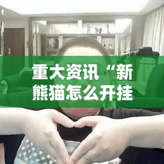 重大资讯“新熊猫怎么开挂是真的吗	”可以开挂软件