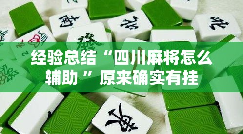 经验总结“四川麻将怎么辅助 ”原来确实有挂