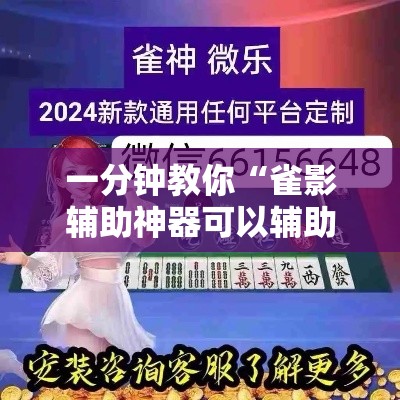 一分钟教你“雀影辅助神器可以辅助