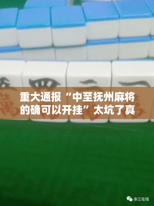 重大通报“中至抚州麻将的确可以开挂”太坑了真的有挂