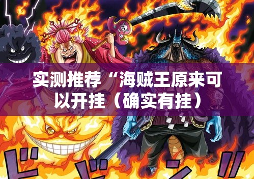 实测推荐“海贼王原来可以开挂（确实有挂）