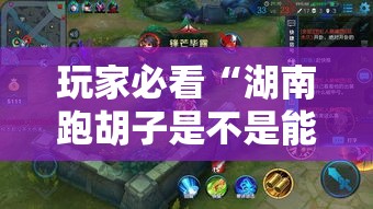 玩家必看“湖南跑胡子是不是能开挂真可以装挂