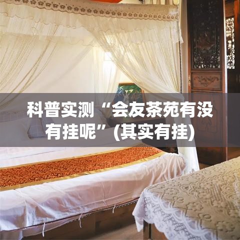 科普实测“会友茶苑有没有挂呢”(其实有挂)