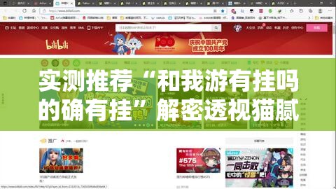 实测推荐“和我游有挂吗的确有挂	”解密透视猫腻