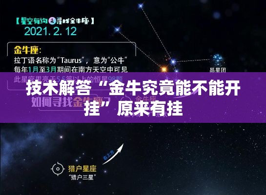 技术解答“金牛究竟能不能开挂”原来有挂