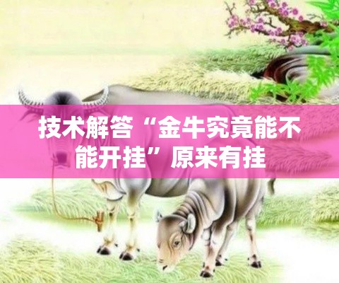技术解答“金牛究竟能不能开挂”原来有挂