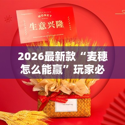 2026最新款“麦穗怎么能赢”玩家必备神器