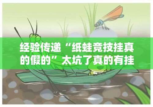 经验传递“纸蛙竞技挂真的假的	”太坑了真的有挂