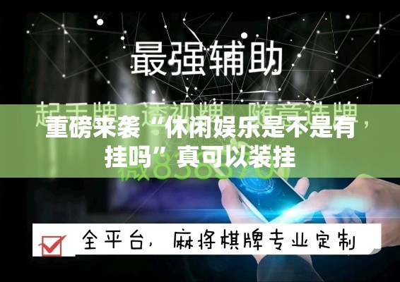 重磅来袭“休闲娱乐是不是有挂吗”真可以装挂