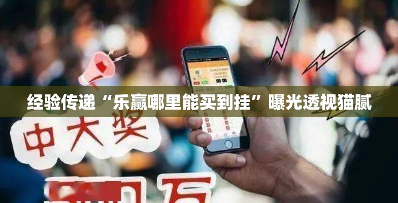 经验传递“乐赢哪里能买到挂”曝光透视猫腻