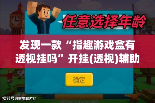 发现一款“指趣游戏盒有透视挂吗”开挂(透视)辅助