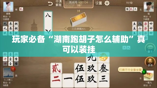 玩家必备“湖南跑胡子怎么辅助”真可以装挂