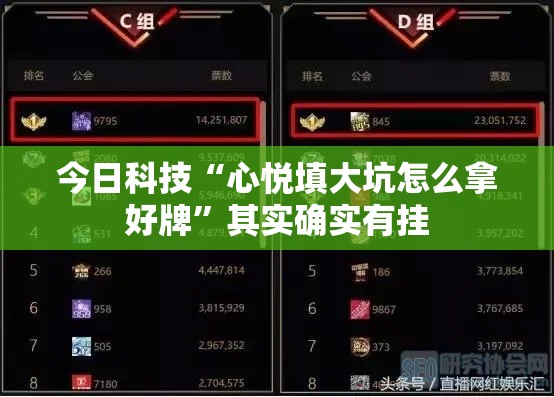 今日科技“心悦填大坑怎么拿好牌”其实确实有挂